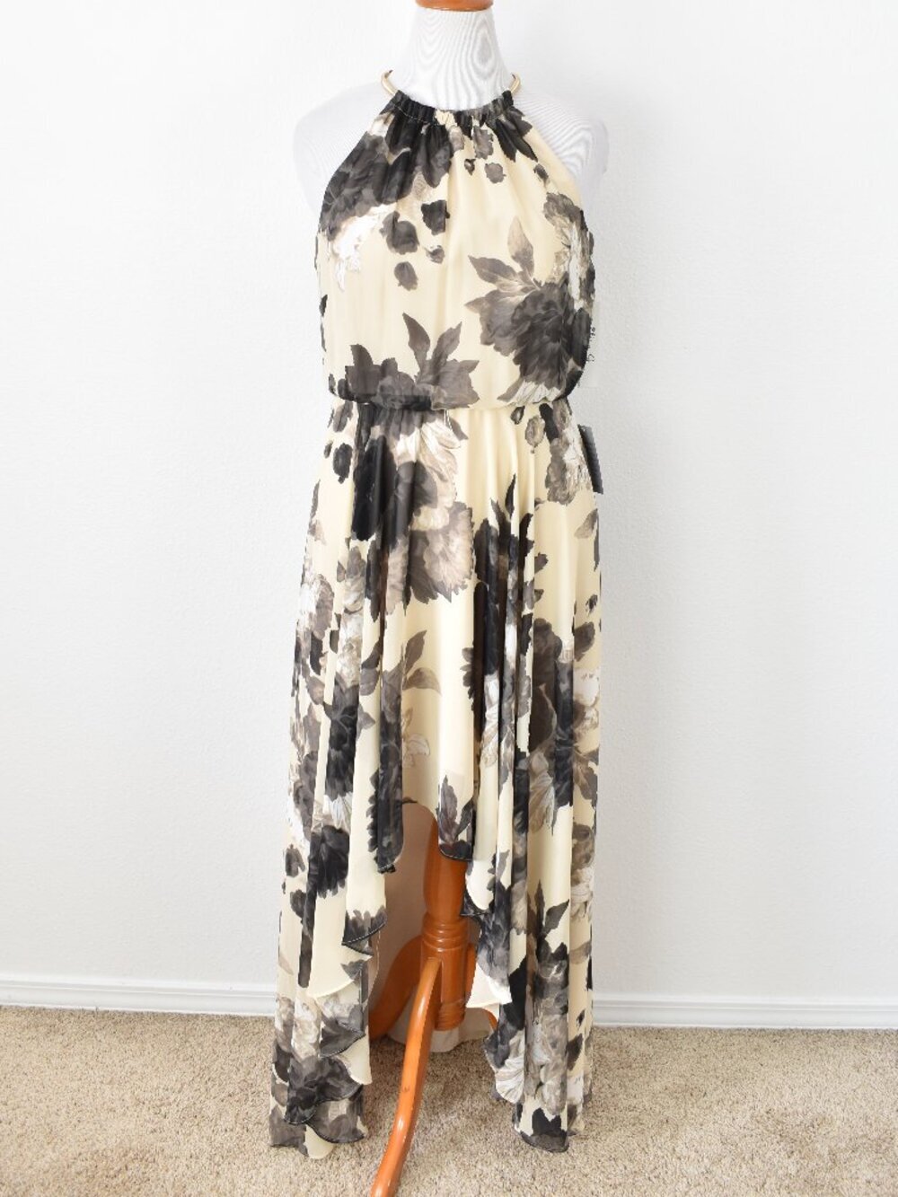 Eliza J Floral High Low Chiffon Floral Formal Dress NEW - 12 - Picture 5 of 11